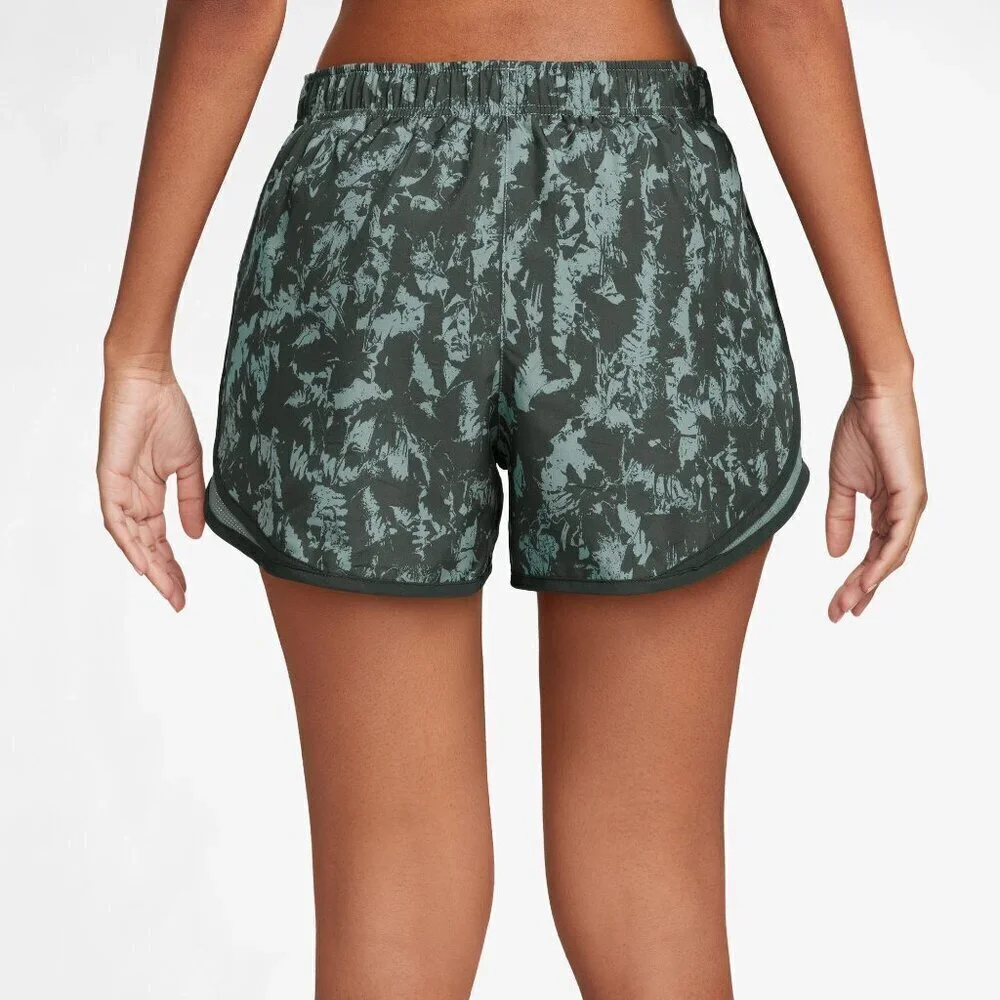 NWT Nike Dri-Fit Mesh Tempo Green Printed Running Shorts